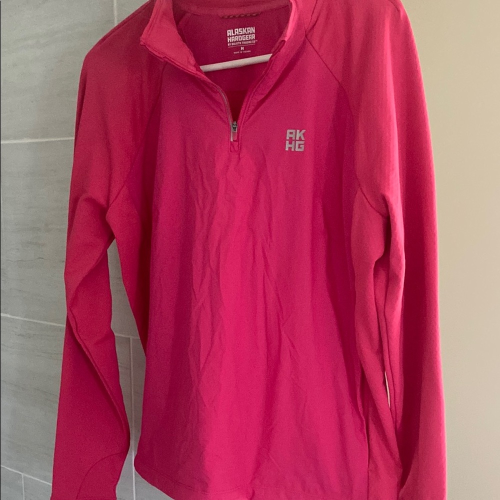 Women's Pink Quarter-Zip Sweatshirt